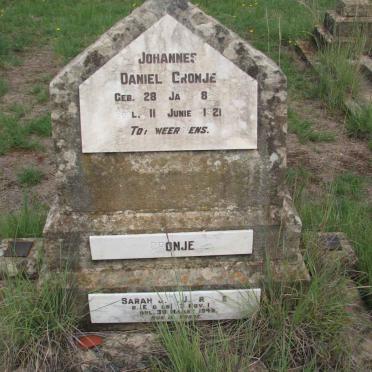 CRONJE Johannes Daniel 18??-1921