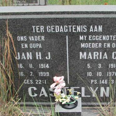 CASTELYN Jan H.J. 1914-1999 &amp; Maria C.F. 1916-1976