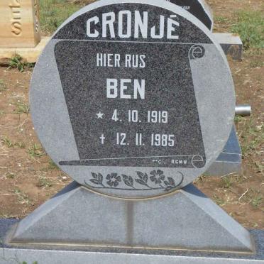 CRONJE Ben 1919-1985