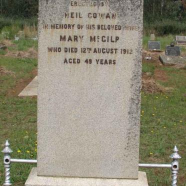 COWAN Mary McGilp -1912