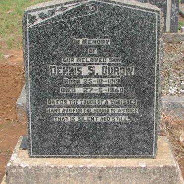 DUROW Dennis S. 1919-1940