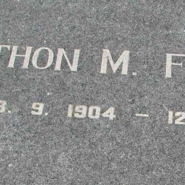 FERREIRA Anton M. 1904-1970