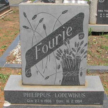 FOURIE Philippus Lodewikus 1906-1964