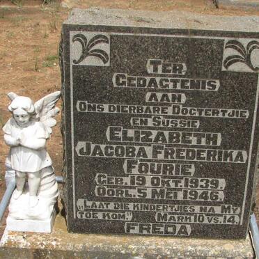 FOURIE Elizabeth Jacoba Frederika 1939-1946
