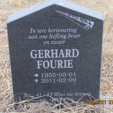 FOURIE Gerhard  1955-2011
