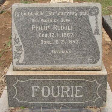 FOURIE Philip Rudolph 1867-1953