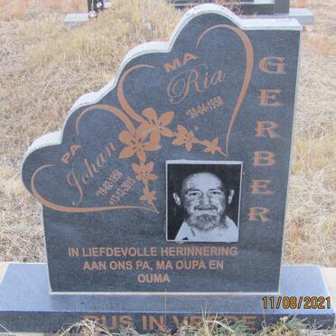 GERBER Johan 1958-2015 &amp; Ria 1958-