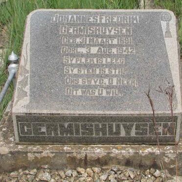 GERMISHUYSEN Johannes Fredrik 1891-1942