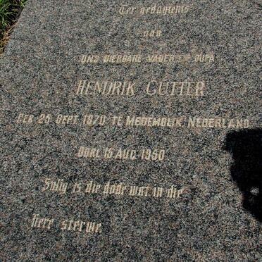 GUTTER Hendrik 1870-1950 &amp; Margaretha Johanna MEYER 1873-1951