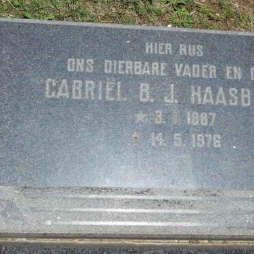 HAASBROEK Gabriel B.J. 1887-1976