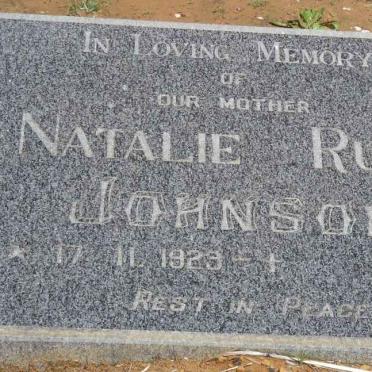 JOHNSON Natalie Ruth 1923-