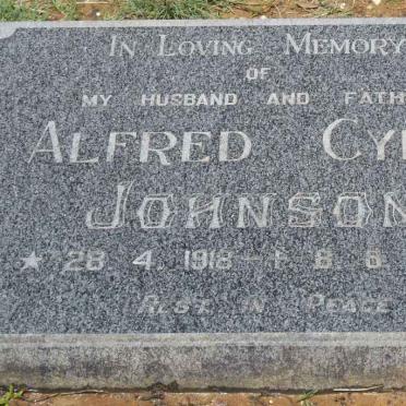 JOHNSON Alfred Cyril 1918-1988