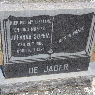 JAGER Johanna Sophia, de 1900-1971