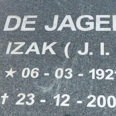 JAGER J.I., de 1921-2001