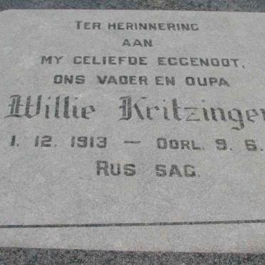 KRITZINGER Willie 1913-1967
