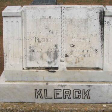 KLERCK Rynhold A.E. 1881-1946 &amp; Margaretha A. NAUDE 1888-1947