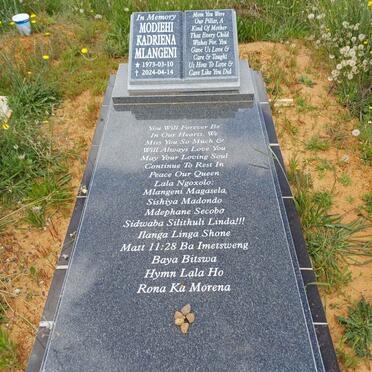 MLANGENI Modiehi Kadriena 1973-2024