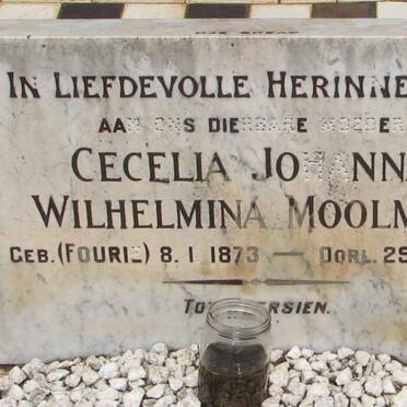 MOOLMAN Cecelia Johanna Wilhelmina nee FOURIE 1873-1950