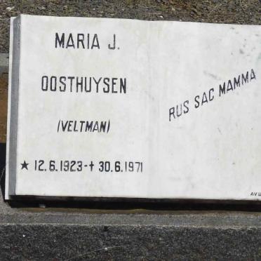 OOSTHUYSEN Maria J. nee VELTMAN 1923-1971