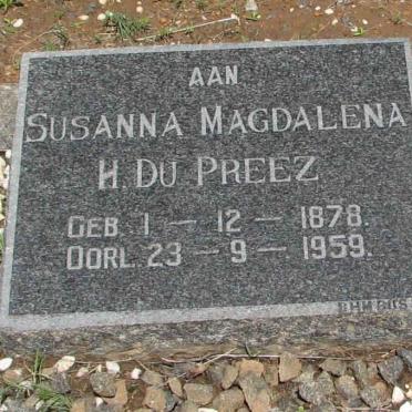 PREEZ Susanna Magdalena H., du 1878-1959
