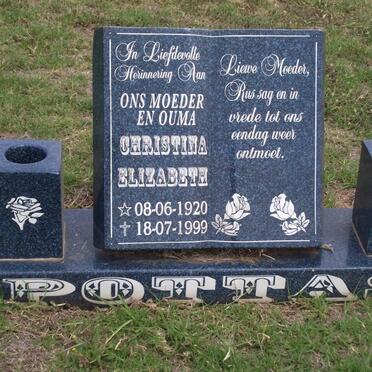 POTTAS Christina Elizabeth 1920-1999