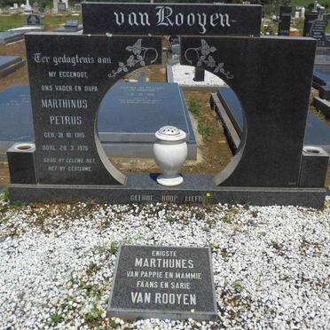ROOYEN Marthinus Petrus, van 1915-1976 &amp; Marthilda Francis BOTHA 1924-1979