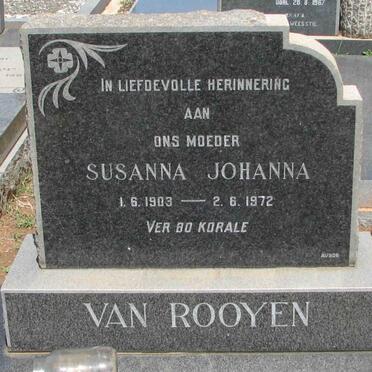 ROOYEN Susanna Johanna, van 1903-1972