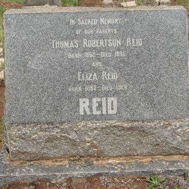 REID Thomas Robertson 1862-1935 &amp; Eliza 1865-1928