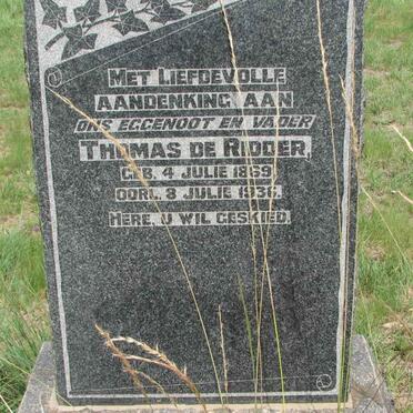 RIDDER Thomas, de 1869-1936