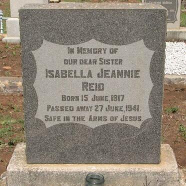 REID Isabella Jeannie 1917-1941
