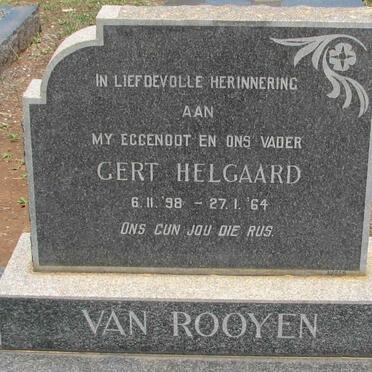 ROOYEN Gert Helgaard, van 1898-1964