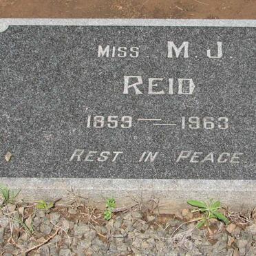 REID M.J. 1859-1963