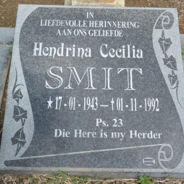 SMIT Hendrina Cecilia 1943-1992