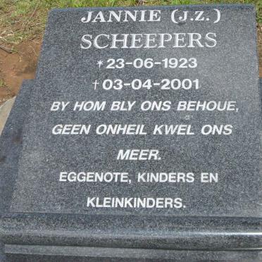 SCHEEPERS J.Z. 1923-2001