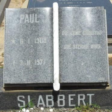 SLABBERT Paul 1908-1977