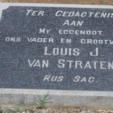 STRATEN Louis J., van