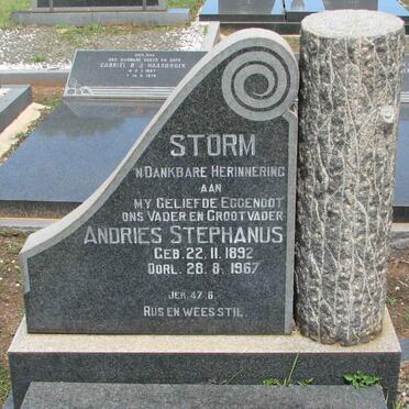 STORM Andries Stephanus 1892-1967