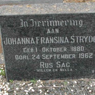 STRYDOM Johanna Fransina 1880-1962