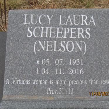SCHEEPERS Lucy Laura nee NELSON 1931-2016