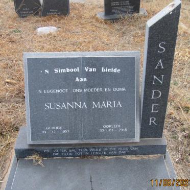 SANDER Susanna Maria 1951-2019