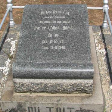 TOIT Pieter Willem Adriaan, du 1891-1946