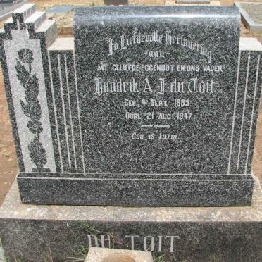 TOIT Hendrik A.J., du 1882-1947