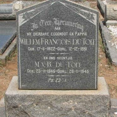 TOIT Willem Francois, du 1922-1951 :: DU TOIT M.v.B. 1945-1945 