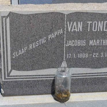 TONDER Jacobus Marthinus, van 1909-1973