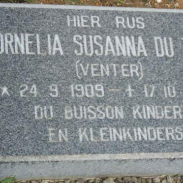 TOIT Cornelia Susanna, du nee VENTER 1909-1999