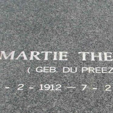 THERON Martie nee DU PREEZ 1912-2000