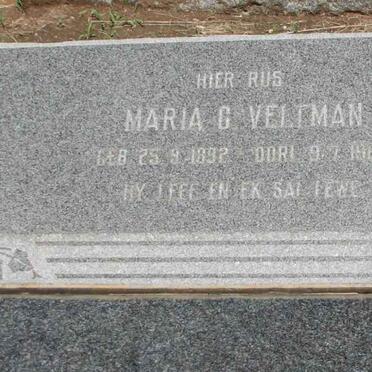 VELTMAN Maria C. 1892-1968