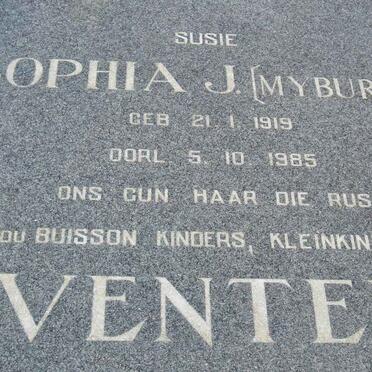 VENTER Sophia J. nee MYBURGH 1919-1985