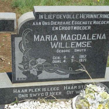 WILLEMSE Maria Magdalena nee SMUTS 1917-1971