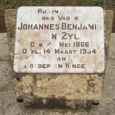 ZYL Johannes Benjamin, van 1866-1934